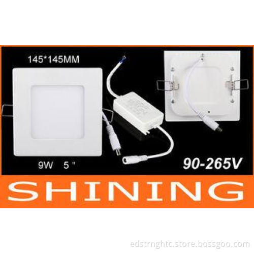 660Lumen Non Glare Ultra Thin Panel Light , 9W 3000K Warm W
